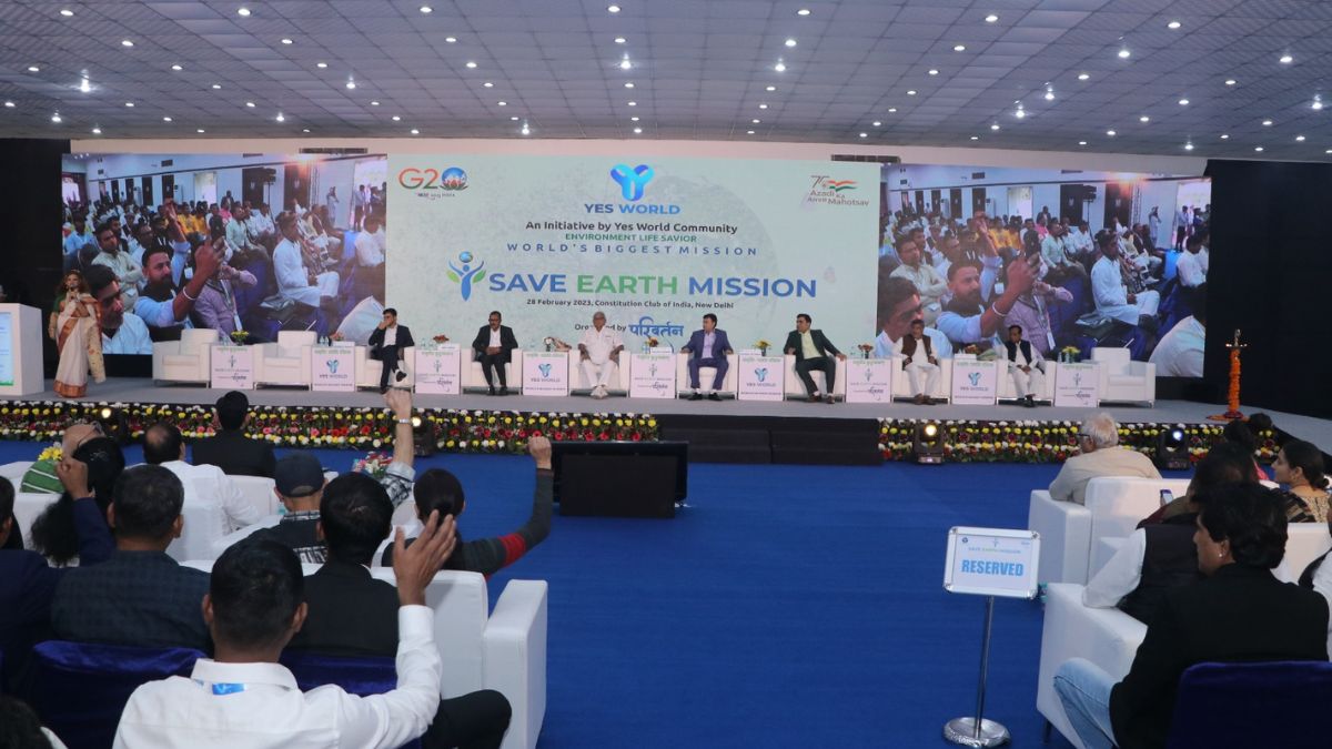 YES WORLD leaving no stone unturned to SAVE EARTH, conducts a major event in New Delhi